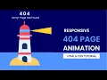 Responsive 404 Page Animation With CSS