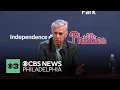 Phillies president Dave Dombrowski holds end-of-season press conference