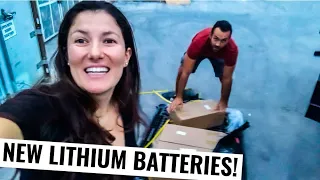Sailboat Work ⛵ Finally Lithium Batteries For Our Off Grid Catamaran Ep. 59