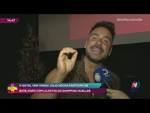 O natal vem vindo! Júlio Rocha participa de bate papo com lojistas do Shopping Mueller