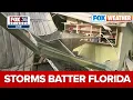 Large Hail Causes Damage to Homes Cars in Melbourne Florida