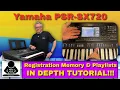 Lagu Yamaha PSR SX720 Registration Memory \u0026 Playlists Tutorial