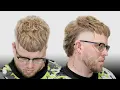 Best Mullet Crop Top Haircut Tutorial High Taper Detailed Scissor Work Breakdown