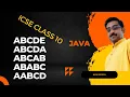 Square Pattern in Java ICSE Class 10 Character Pattern in Java