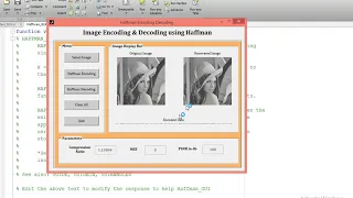 MATLAB code of Image Encoding and Decoding with Huffman