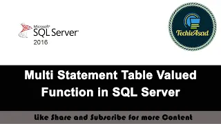 84 - Multi Statement Table Valued Function in SQL Server