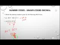 7 Number Codes Binary Coded Decimal