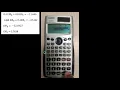 How to solve two equations with 2 unknowns in the calculator fx-991ES