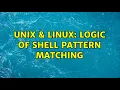 Unix Linux Logic of shell pattern matching