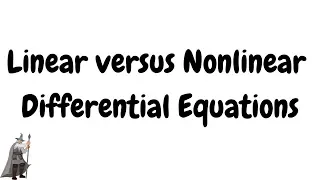 Download Linear versus Nonlinear Differential Equations MP3