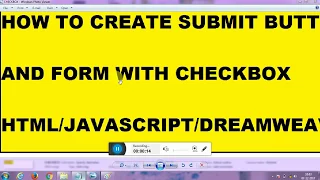 how to create checkbox with submit button in javascript