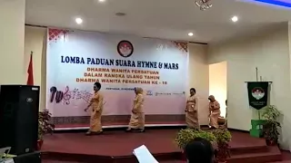 juara 1 lomba padus hymne dan mars dharma wanita persatuan kalbar