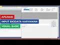 Aplikasi Input Biodata Karyawan Menggunakan Visual Basic UAS Pemrograman Visual Net