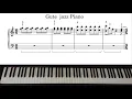 Lagu Gute jazz Piano | Medium difficulty Piano Version with Sheets
