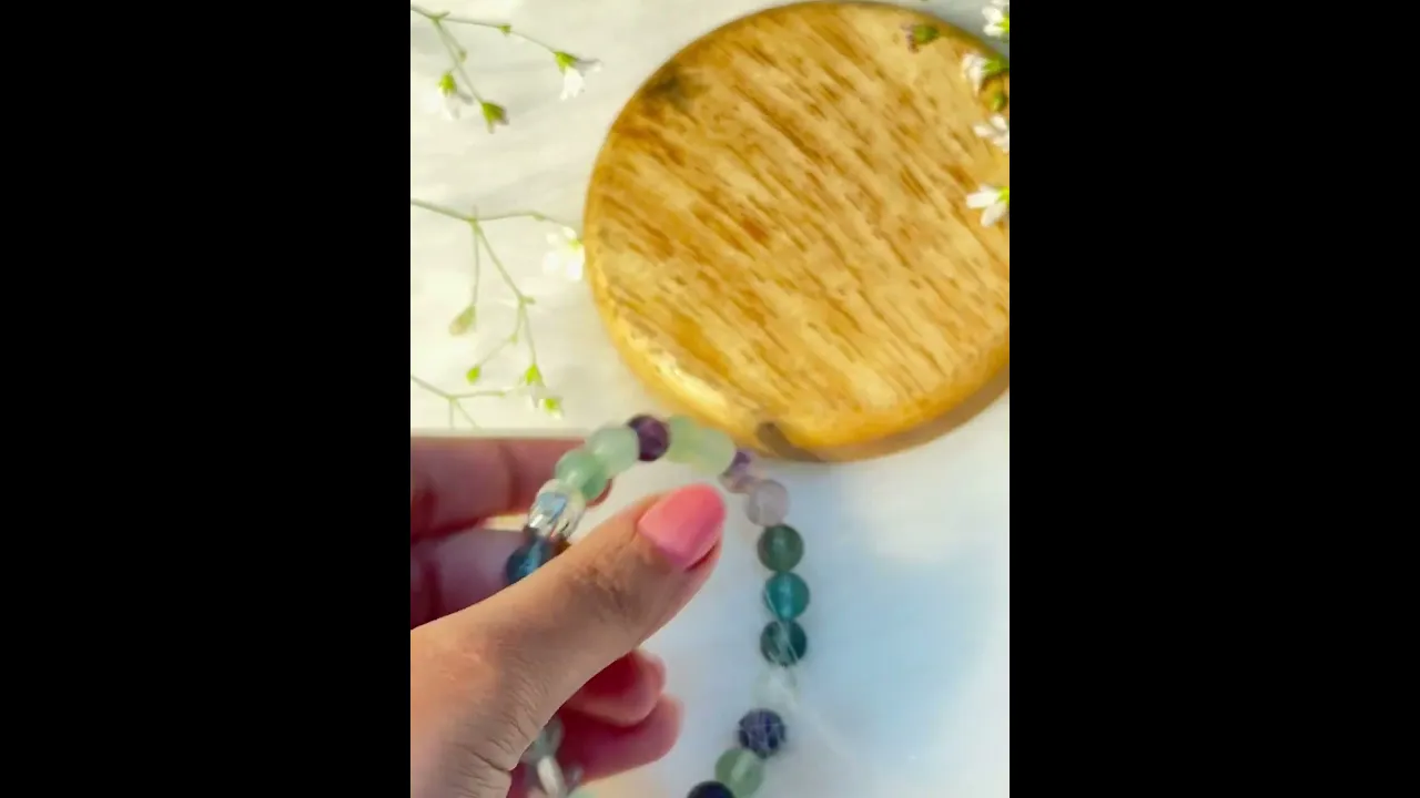 Mental Clarity & Focus: Multi Fluorite Bracelet - Abhimantrit & Certified