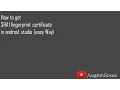 How to get SHA1 fingerprint certificate in android studio easy Way