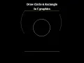 Draw a circle Rectangle by coding in C graphic design