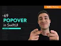 How to use Popover modifier in SwiftUI Bootcamp