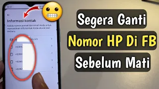 cara mengganti nomor telepon di facebook ganti nomor hp fb