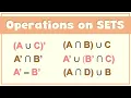 OPERATIONS ON SETS - Union Intersection Difference and Complement of a Set Ms Rosette