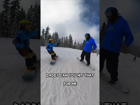"YAY DADDY!" 🥰 #snowboarding #dothingsyoudontwanttodo #best #skiing