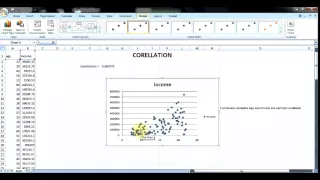 Calculating Correlations Using Excel