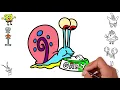 Drawing and Coloring Spongebob Squarepants and Frinds For Kids