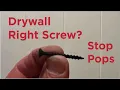 Are You Using The Right Drywall Screw