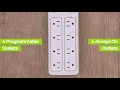 BN-LINK BNC-U1S 8 Outlet Surge Protector with 7-Day Digital Timer