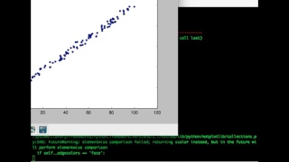 The Numpy Stack in Python - Lecture 19 Scatterplot