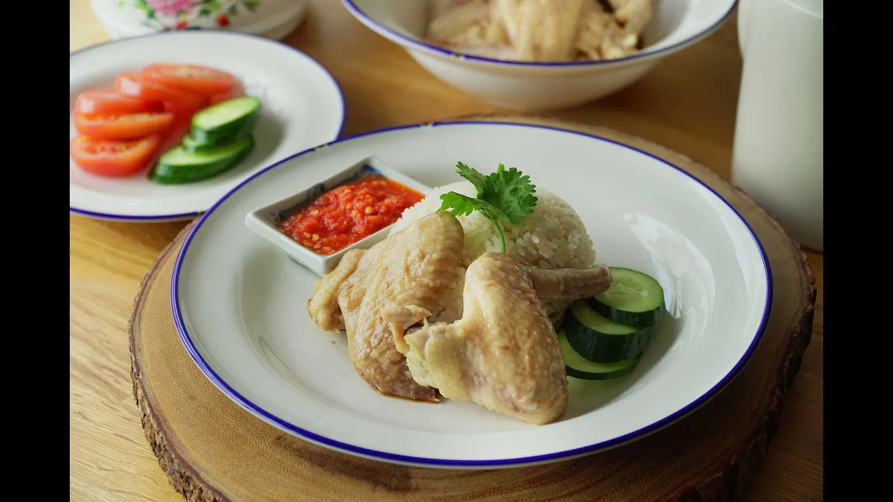 Easy Rice Cooker Hainanese Chicken Rice Recipe -    Delicious One Pot Chicken and Rice