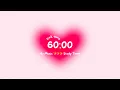 60 minutes study timer pink aura for deep focus productivity Aesthetic Focus Countdown