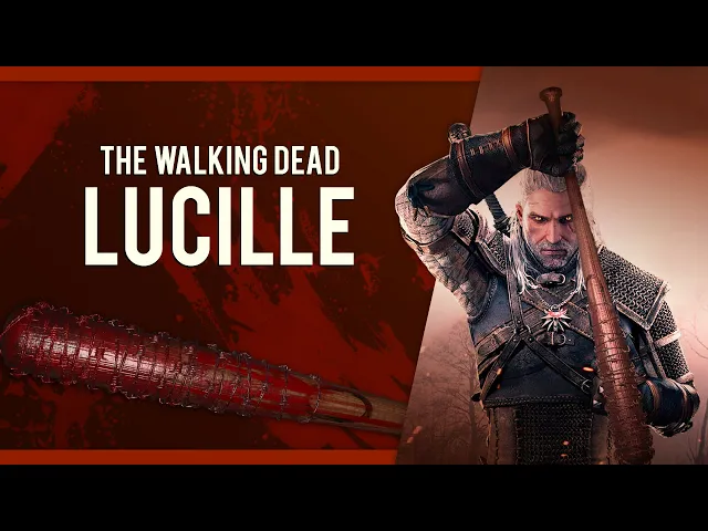 The Witcher 3 mod - The Walking Dead Lucille