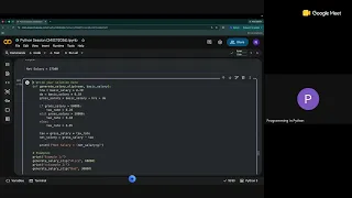 Python Live Session