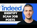 How to Identify Scam Job Posts on Indeed Step By Step 2026 Guide