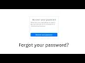 Password Reset System PHP and MySQL