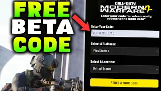 NEW MW4 FREE BETA CODE GLTICH HOW TO PLAY THE MODERN WARFARE 4 BETA EARLY