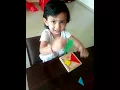 How to Play Tangram Puzzle - Cute Kid Explaining Tangrams A learning tool for building STEM skills