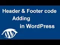 How to EASY via plugin add header and footer code in WordPress tutorial 2017