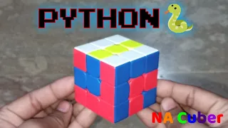 How to make Python Pattern on the 3x3 Rubik s Cube Cube Patterns tutorial by NA Cuber