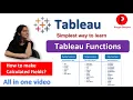 Tableau Functions with Examples Tableau Calculated Fields