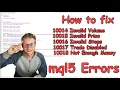 Fix mql5 Errors for mql5 Market Upload invalid volume price stoploss not enough money