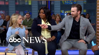 chris evans octavia spencer and mckenna grace open up about gifted