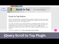 03 jQuery Plugin Tutorial Scroll to Top Learn with Gsarwar