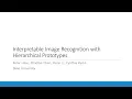 20 September 2019 2019 Triangle Machine Learning Interpretable Image Recognition Peter Hase