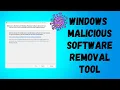 Tutorial How to use Microsoft Malicious Software Removal Tool