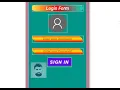 Login Form With Gradient in Andriod Studio