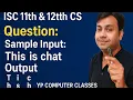 String Program 2 in java for ISC 11th 12th Computer Science by YP Computer