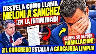 FEIJOO DESATA CARCAJADAS EN EL CONGRESO 😂¡AL REVELAR CÓMO LLAMA MELONI A SANCHEZ EN LA INTIMIDAD!😂