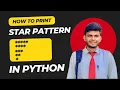 Star Pattern in Python Using For Loop CodeWithAngel